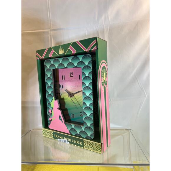 NEW Wicked Glinda Good Witch Frame Desk Clock Green - Picture 6 of 11
